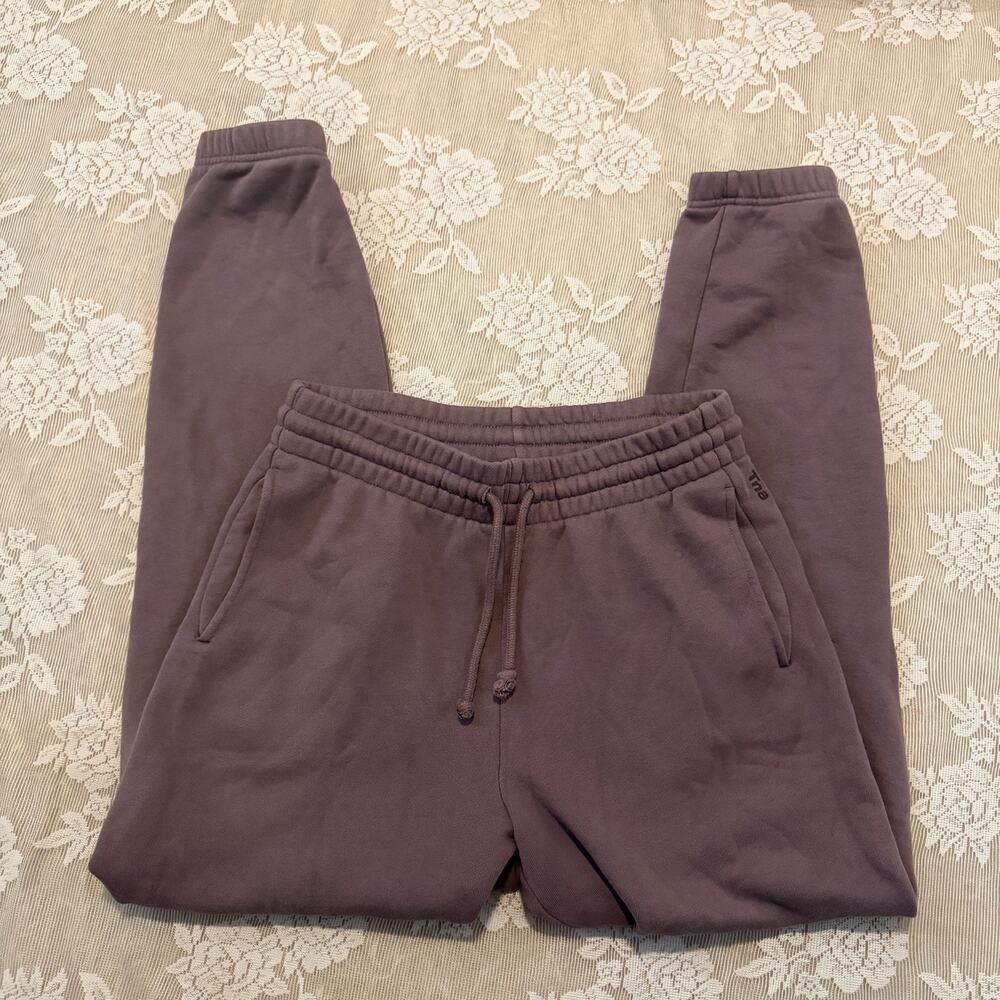 Aritzia Tna Cozy Fleece Perfect Sweatpants Brown Size S